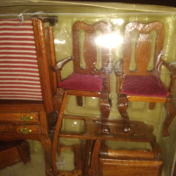 vintage wooden doll furniture